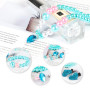 Hifot Bijoux Enfants Petites Filles Sac à Main en Peluche Collier Bracelet Boucles d'oreilles Bague Pinces à Cheveux Set, Robe P