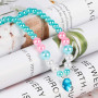 Hifot Bijoux Enfants Petites Filles Sac à Main en Peluche Collier Bracelet Boucles d'oreilles Bague Pinces à Cheveux Set, Robe P