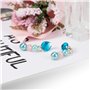 Hifot Bijoux Enfants Petites Filles Sac à Main en Peluche Collier Bracelet Boucles d'oreilles Bague Pinces à Cheveux Set, Robe P