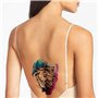 Konsait Loup tatouages temporaires pour femme homme, Faux Tatouages éphémères Tatoo Autocollant bras 21 * 15cm 9 Pièces