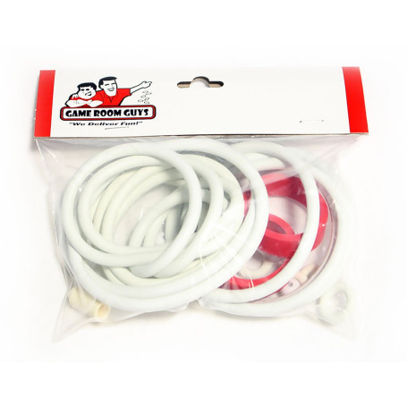 Wico Big Top Pinball Kit d'anneaux en caoutchouc Blanc