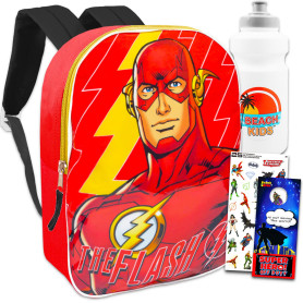 DC Comics Sac à dos Flash pour garçons – Ensemble avec sac à dos Flash de 38