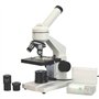 AmScope 40X-1000X Microscope à composés biologiques avec Diapositives préparées et Vierges pour étudiants et Enfants