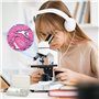 AmScope 40X-1000X Microscope à composés biologiques avec Diapositives préparées et Vierges pour étudiants et Enfants