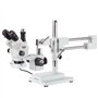 5 x -90 X Simul-focal stéréo avec perche microscope avec une lumière fluorescente et appareil photo 3 Mp