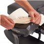 Master Massage Lot de 6 housses universelles pour coussin facial, appui-tête, crème, 100% coton, lavable en machine