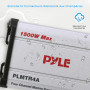 Pyle Récepteur Amplificateur Marin 4 Canaux - Subwoofer Audio Étanche et Résistant aux Intempéries pour Haut-parleurs Stéréo de 