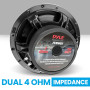 Pyle Caisson de Basses pour Voiture à Bobine vocale Simple - 200 W à 4 ohms - Cône d'injection avec Bord en Caoutchouc - Caisson