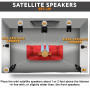 Pyle PD4STP Mini Haut-parleurs Satellites à Montage en saillie pour Caisson de Basses - 7,6 cm