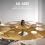 Meinl Cymbals HCS Cymbale Trash Crash 18 pouces (45,72cm) avec Trous – pour Batterie – Finition Traditionelle en Laiton, fabriqu