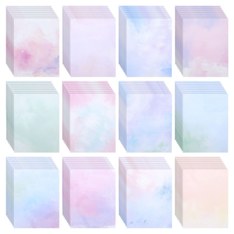 96 feuilles de papier aquarelle décoratif pour imprimante 21
