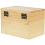 Juvale Coffret en Bois d'Organisation de Recettes, Boîte de Rangement avec Fiches et Séparateurs Intercalaires