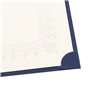 Élégantes Couvertures Pochettes de Présentation de Certificats et Diplômes Bleu et Or (paquet de 12), Adaptées au Format A4 (21 