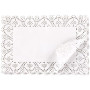 Napperons rectangulaires en dentelle en papier (paquet de 200)