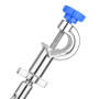 stonylab 3-Griffe Pince de Laboratoire, Robuste à 3-Prong Pince Réglable, Multifonction Pince de 360° avec Revêtement en Caoutch
