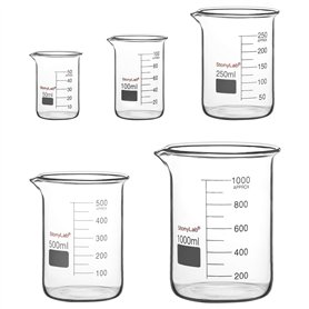 stonylab Ensemble de Béchers en Verre