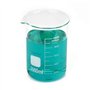 Labasics Ensemble de Béchers en Verre, Verre Borosilicate Gradué en Forme Basse de Béchers Griffin en 5 Tailles, 50ml/100ml/250m