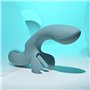 Vibration de Stimulation Double Evolved Bleu