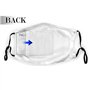 Lot de 10 masques de protection lavables et réutilisables avec un fil de nez, boucles pour les oreilles réglables, insert de poc
