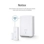 Capteur d'entrée eufy Security - Détecteur pour Portes et fenêtres avec Alarme, alertes sur Application Android/iOS, 2 Ans d'aut