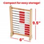 Jeu de 4 mini bouliers de 100 billes de Learning Resources pour les mathématiques pour enfants, matériel éducatif pour compter e