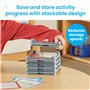 Learning Resources Lot de 6 Plateaux pour réglettes Cuisenaire, Comprend des Plateaux et des Tapis d'activité Uniquement, Les Es
