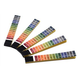 Eisco Labs Lot de 100 bandes de papier test pH 1 à 14 avec récipient de rangement en plastique