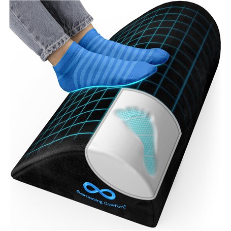 Everlasting Comfort Repose-pieds en Mousse à Mémoire de Forme - Soutien Coccyx pour Siège de Voiture