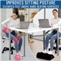 Everlasting Comfort Repose-pieds en Mousse à Mémoire de Forme - Soutien Coccyx pour Siège de Voiture, Bureau, Fauteuils Roulants