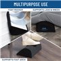 Everlasting Comfort Repose-pieds en Mousse à Mémoire de Forme - Soutien Coccyx pour Siège de Voiture, Bureau, Fauteuils Roulants