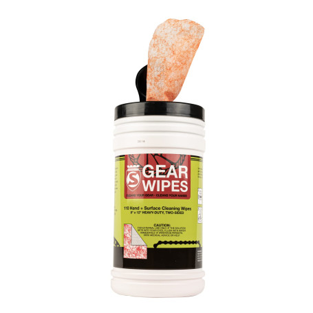 SILCA Gear Wipe Bidon 110 Count 8 x 12" | Serviette double face pour nettoyer les vélos | Lingettes anti-crasse | Lingettes de n