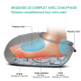 Medcursor Appareil de massage des pieds avec chaleur, masseur de pétrissage profond, soulage les muscles fatigués et plantaire