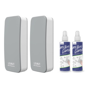 loukin Lot de 2 gommes magnétiques effaçables à sec pour tableau blanc