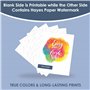 HAYES PAPER CO. Lot de 110 feuilles de papier de sublimation pour impression thermique sur t-shirts et tasses en céramique Quali