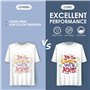 HAYES PAPER CO. Lot de 110 feuilles de papier de sublimation pour impression thermique sur t-shirts et tasses en céramique Quali