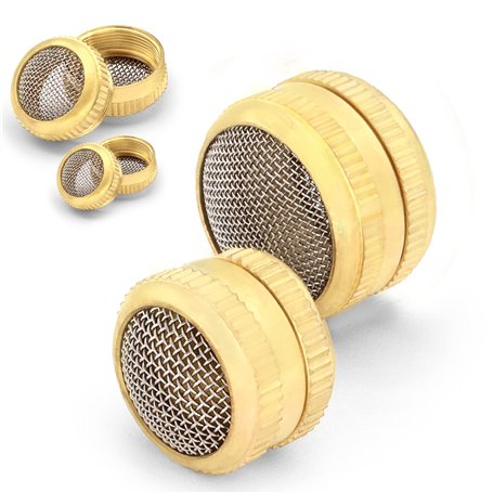 Ultrasonic Cleaner Baskets for Small Parts | Set of 2 Ultrasonic Parts Cleaner Basket with Screw Lock | Brass Body Stainless Ste