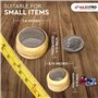 Ultrasonic Cleaner Baskets for Small Parts | Set of 2 Ultrasonic Parts Cleaner Basket with Screw Lock | Brass Body Stainless Ste