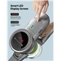kalado Aspirateur sans Fil 26000pa, Aspirateur Balai sans Fil avec 3 Modes, Écran LED, Batterie Amovible, Collecteur De Poussièr