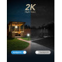 GNCC 4G Caméra de Surveillance Extérieur Solaire 2K PIR Camera Exterieur sans Fil avec Carte Sim sans WiFi, Inclinable à 355°/90