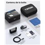 TOPDON TS001 Caméra thermique Android, lentille réglable de 9 mm, Plage d'observation 0,1-500 m, Résolution IR 512 x 384, Imageu