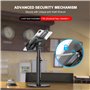 AboveTEK Support Antivol pour iPad - Support de Verrouillage Réglable en Hauteur pour Tablettes de 7,9" à 11", Support de Compto