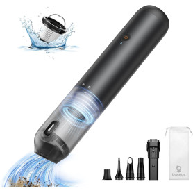 Baseus Aspirateur Voiture Puissant 12000pa Aspirateur à Main sans Fil avec Charge USB-C