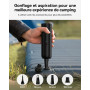 Baseus Aspirateur Voiture Puissant 12000pa Aspirateur à Main sans Fil avec Charge USB-C, Mini Broyeur Poussière pour Voiture, Po