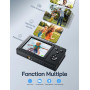WOLFANG Appareil Photo numérique, caméra 4K pour Enfants, compacte 56 MP, vidéo Zoom numérique 16X, Point de Mise au Point Autom