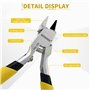 BOOSDEN Gundam Kit d'outils de modélisme 9 pièces, ensemble d'outils de construction pour modélisme de base, réparation et fixat