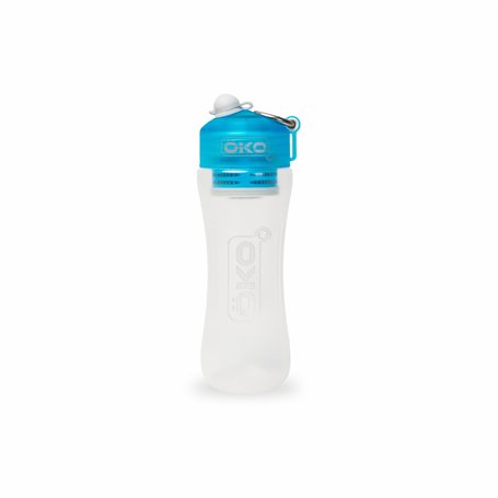 ÖKO Gourde filtrante bleue ciel 650 ml pour rendre saine l'eau non potable et ôter virus