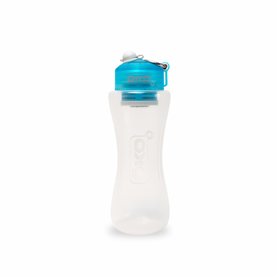 ÖKO Gourde filtrante bleue ciel 1 litre pour rendre saine l'eau non potable et ôter virus