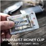 Lever Gear Toolcard Pro avec Pince à billets - Carte de crédit Multi-outils 40 en 1. Élégant Portefeuille multi-outils et pince 