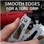Lever Gear Toolcard Pro avec Pince à billets - Carte de crédit Multi-outils 40 en 1. Élégant Portefeuille multi-outils et pince 