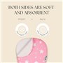 Dodo Babies Lot de 5 linges à rots pour bébé – Chiffons à rots en Mousseline Biologique Doux et absorbants – Comprend Un étui à 